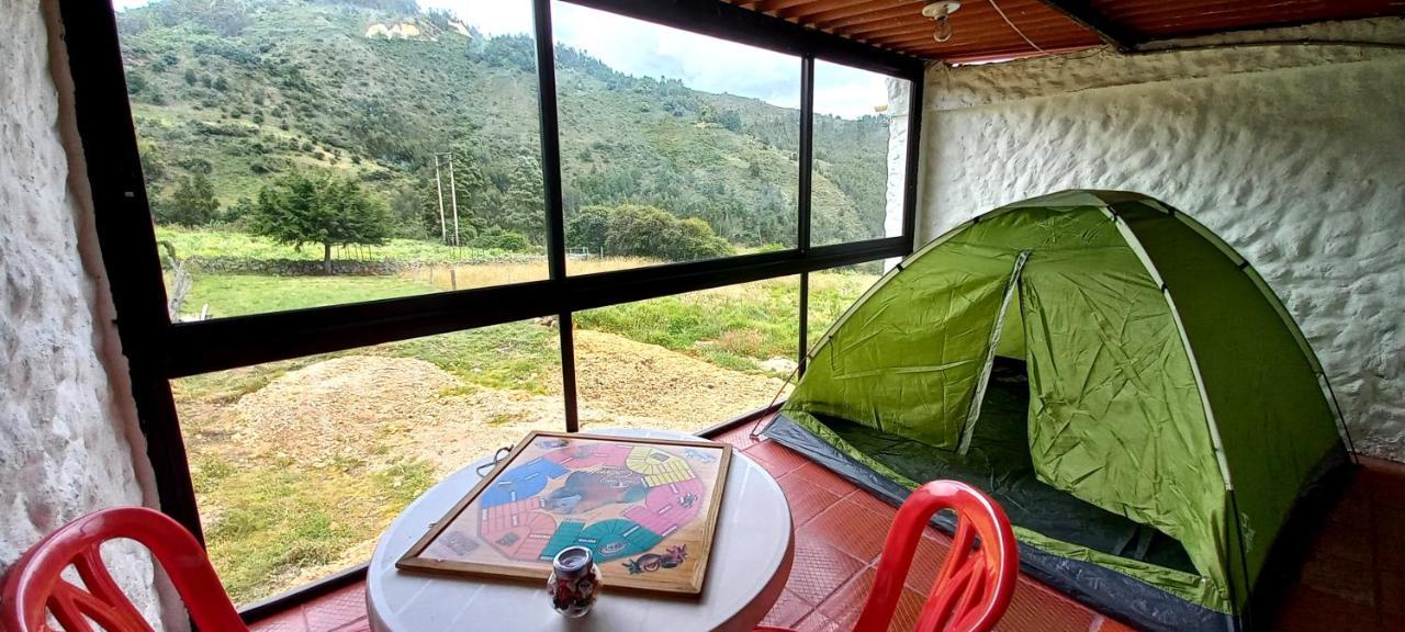 Hospedaje Y Camping Del Rio Monguí Eksteriør bilde